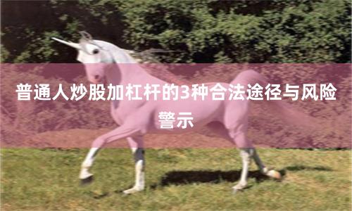 普通人炒股加杠杆的3种合法途径与风险警示